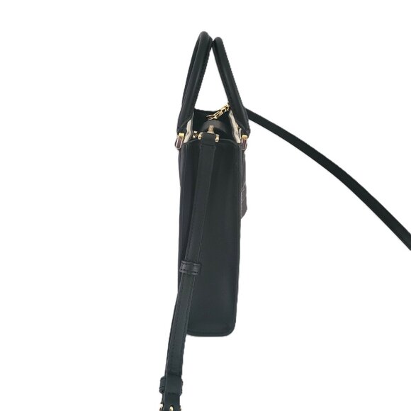 Kate Spade KK235 Ellie Canvas Mini Tote Satchel Crossbody Handbag Black Multi - Picture 3 of 7